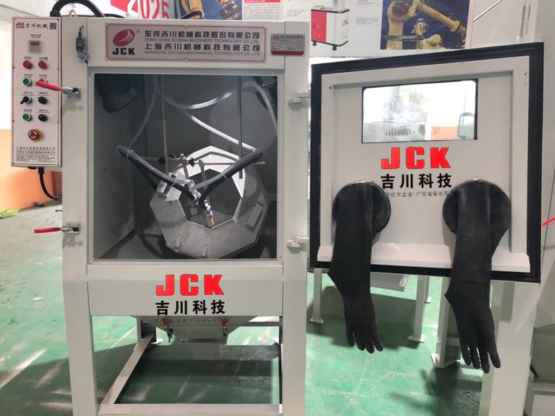 JCK-1010D正面滚筒式喷砂机
