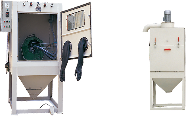 JCK-1010D正面滚筒式喷砂机